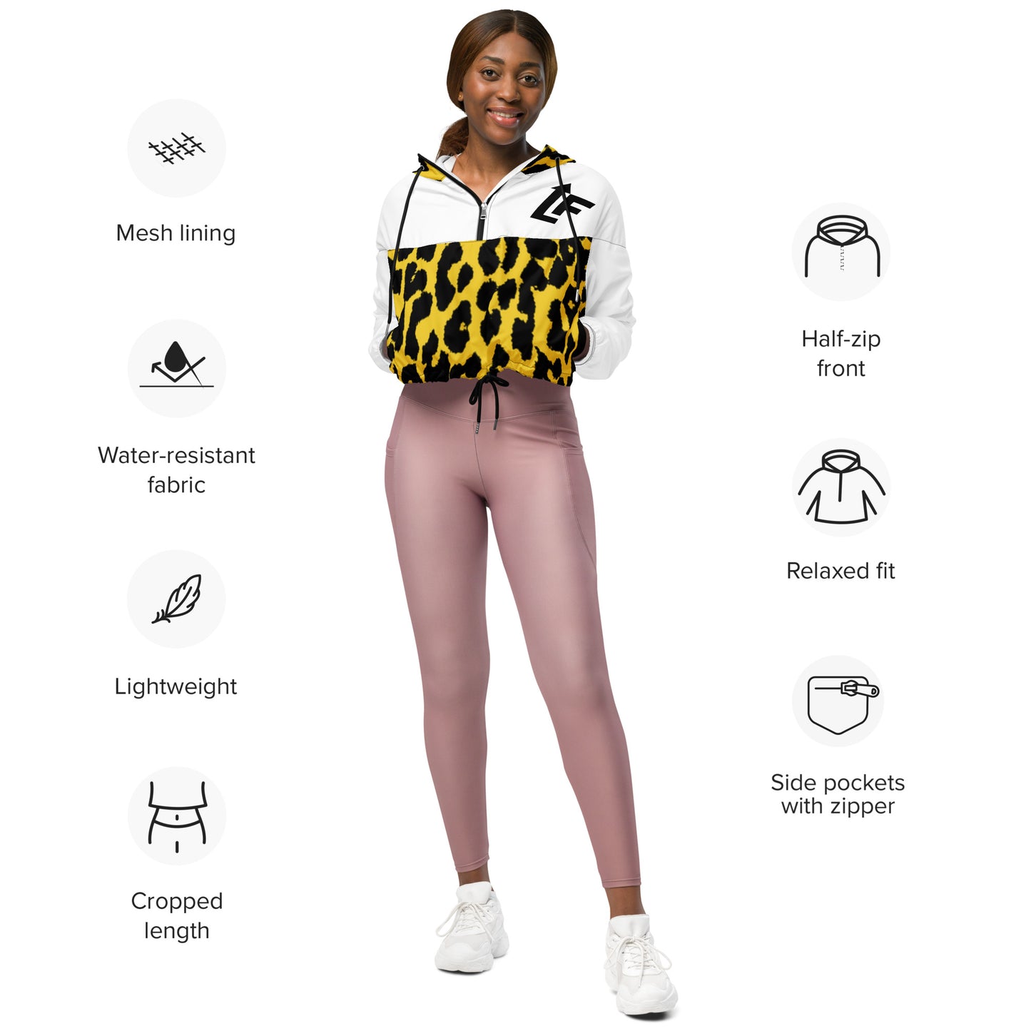 WOMEN'S LIFESTYLE CROPPED WINDBREAKER