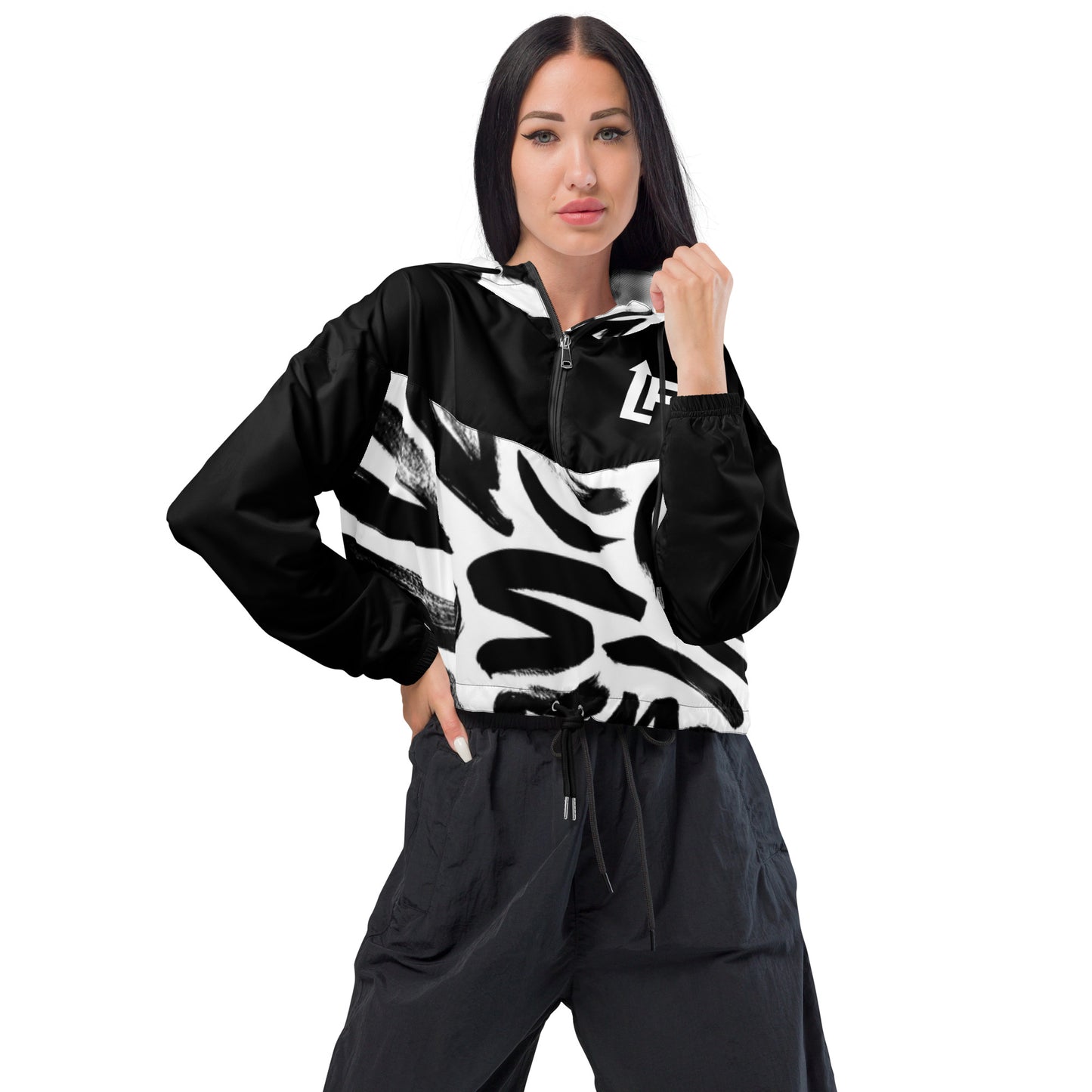 WOMEN'S LIFESTYLE CROPPED WINDBREAKER