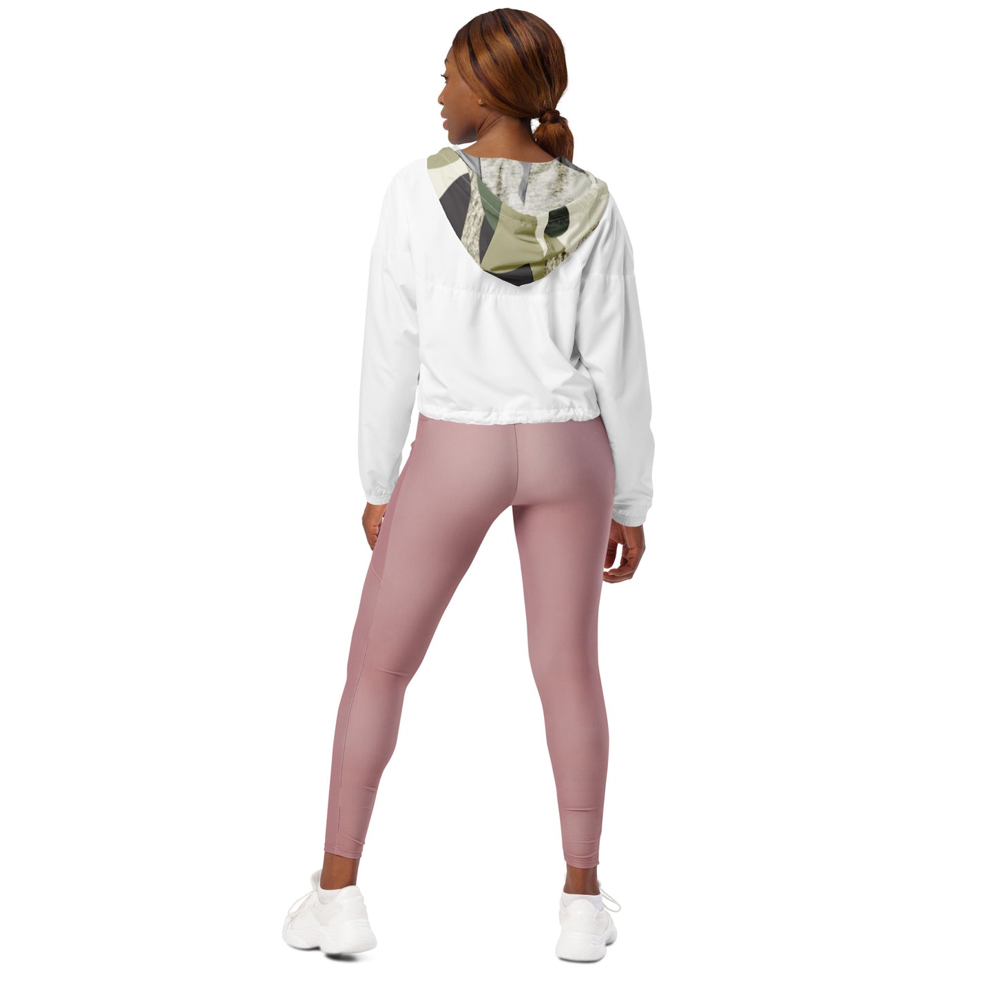 WOMEN'S LIFESTYLE CROPPED WINDBREAKER (CAMO)