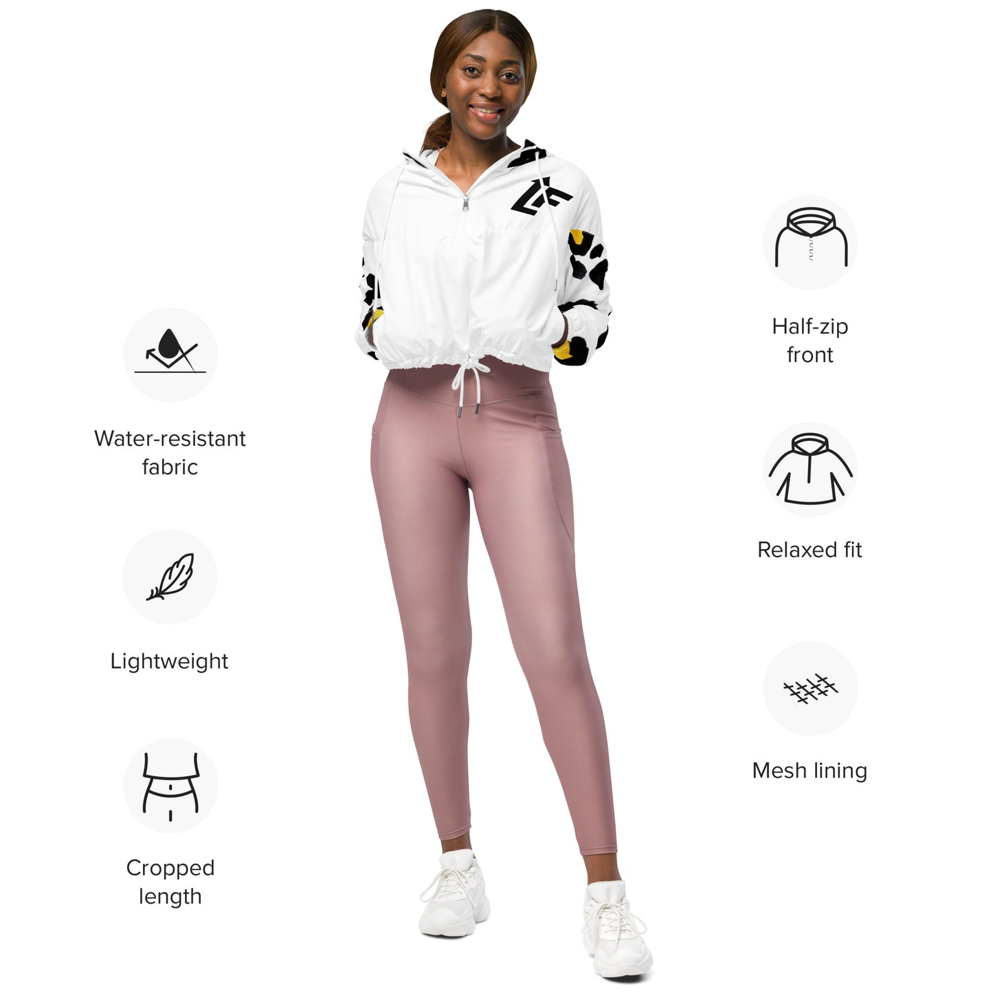 WOMEN'S LIFESTYLE CROPPED WINDBREAKER