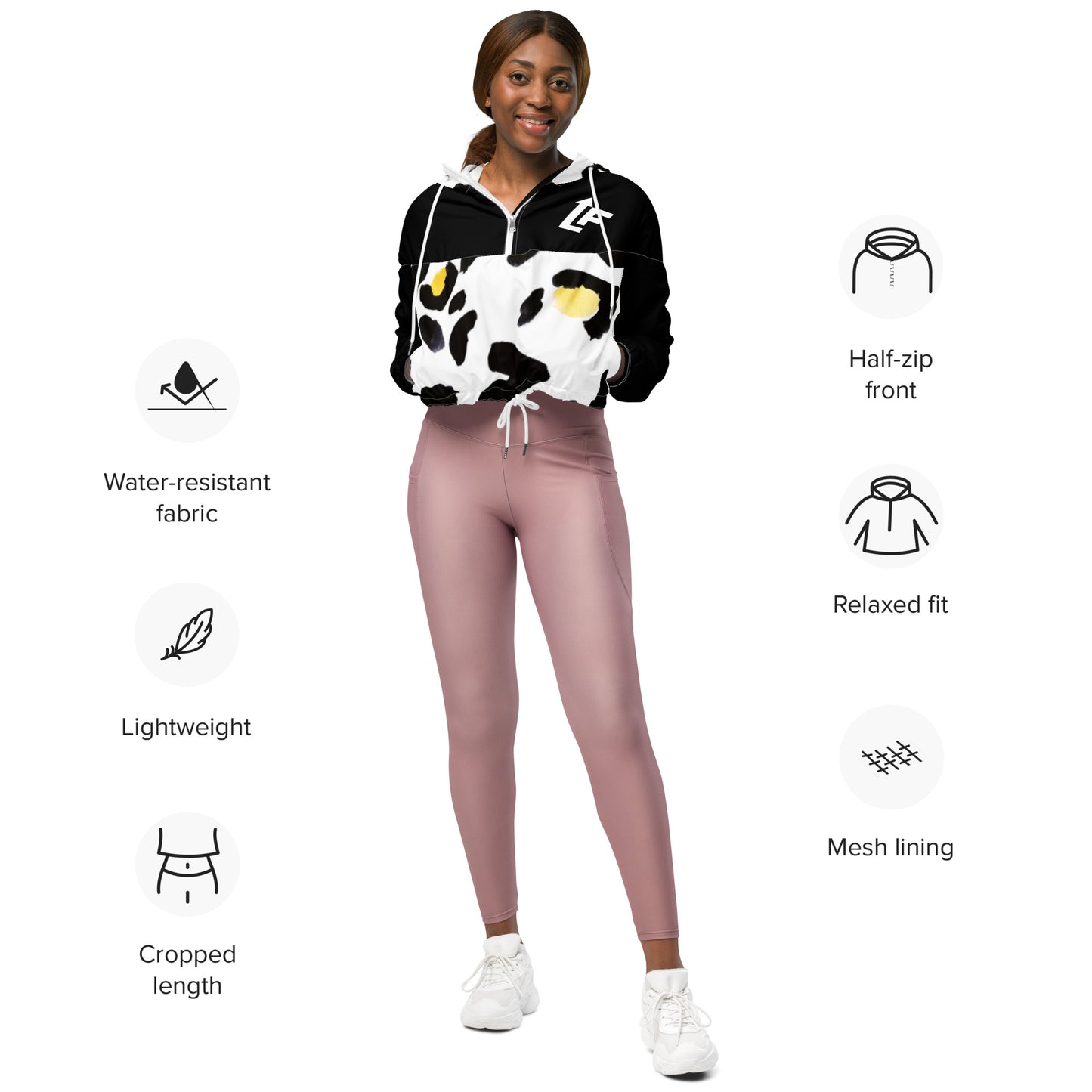 WOMEN'S LIFESTYLE CROPPED WINDBREAKER