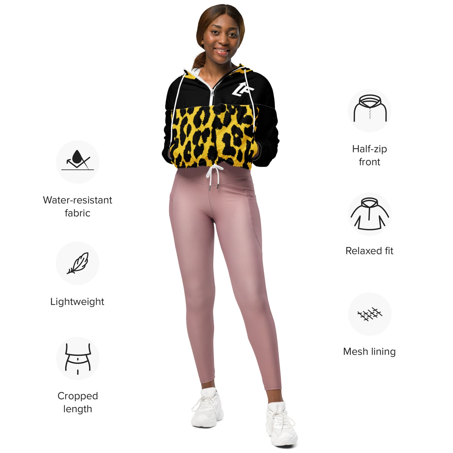 WOMEN'S LIFESTYLE CROPPED WINDBREAKER