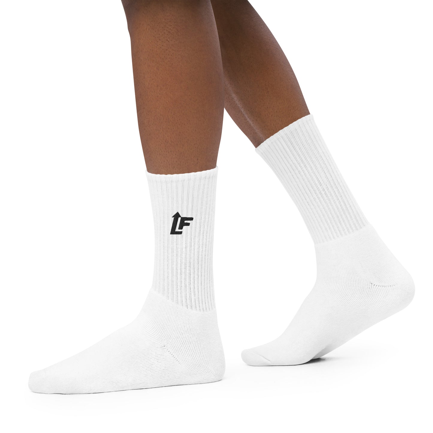 LIVE FIT CREW SOCKS (WHT)