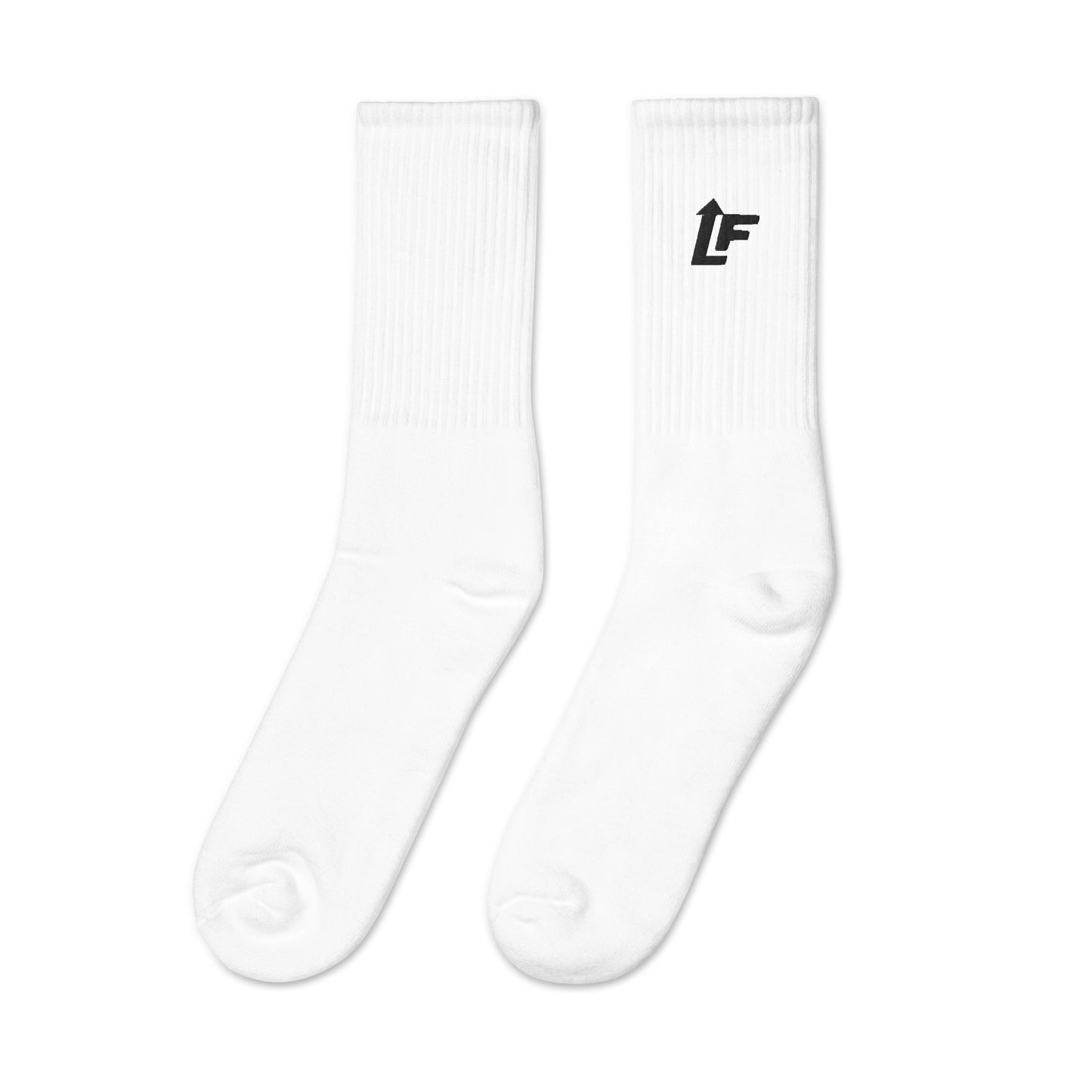 LIVE FIT CREW SOCKS (WHT)