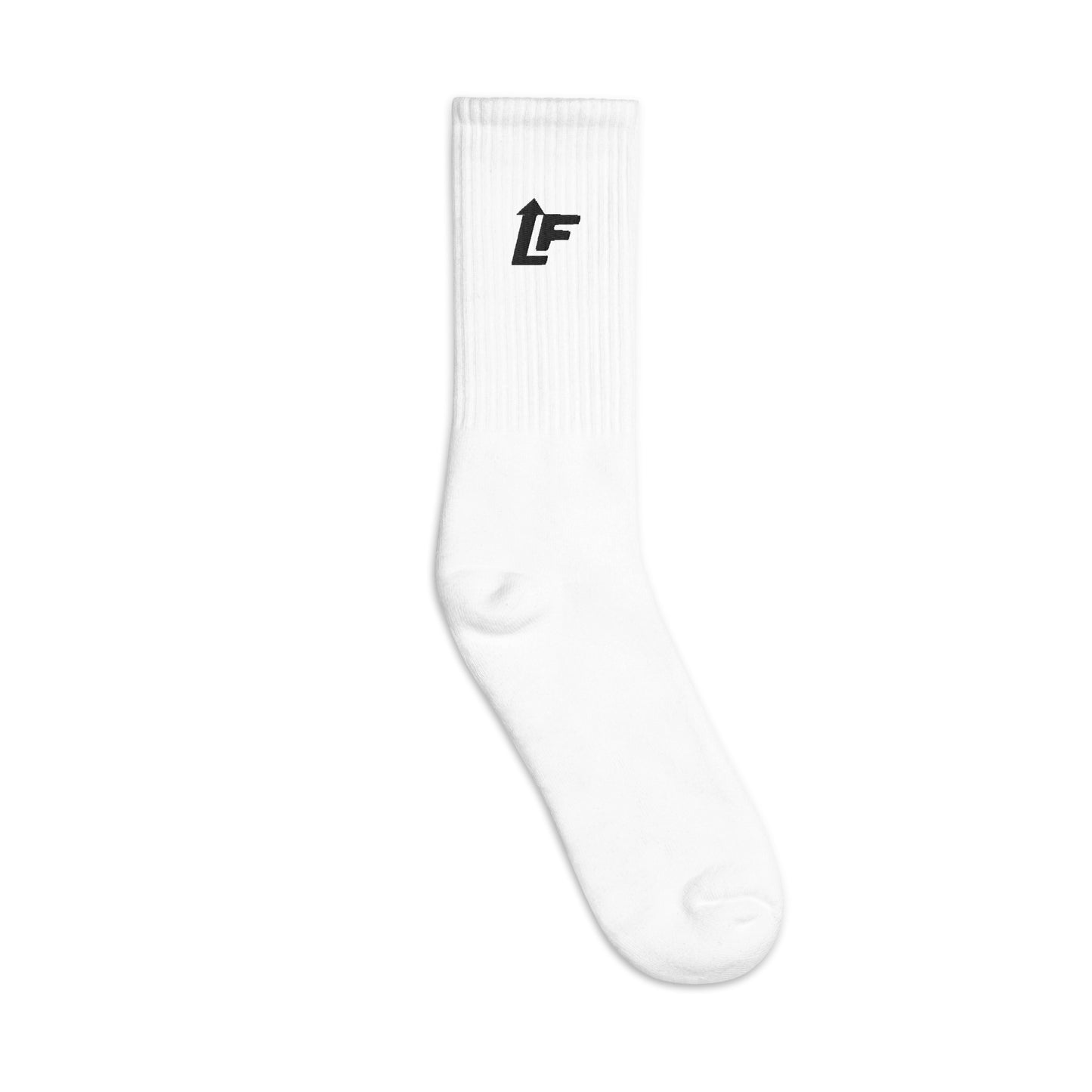 LIVE FIT CREW SOCKS (WHT)