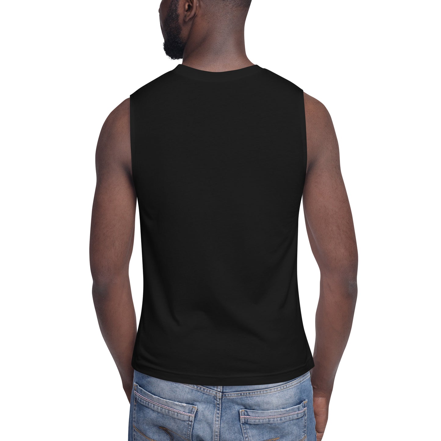 MENS GYM MUSCLE TANK (BLK)