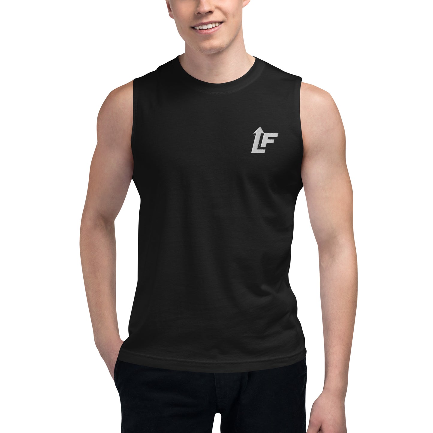 MEN'S MUSCLE TEE (BLK)