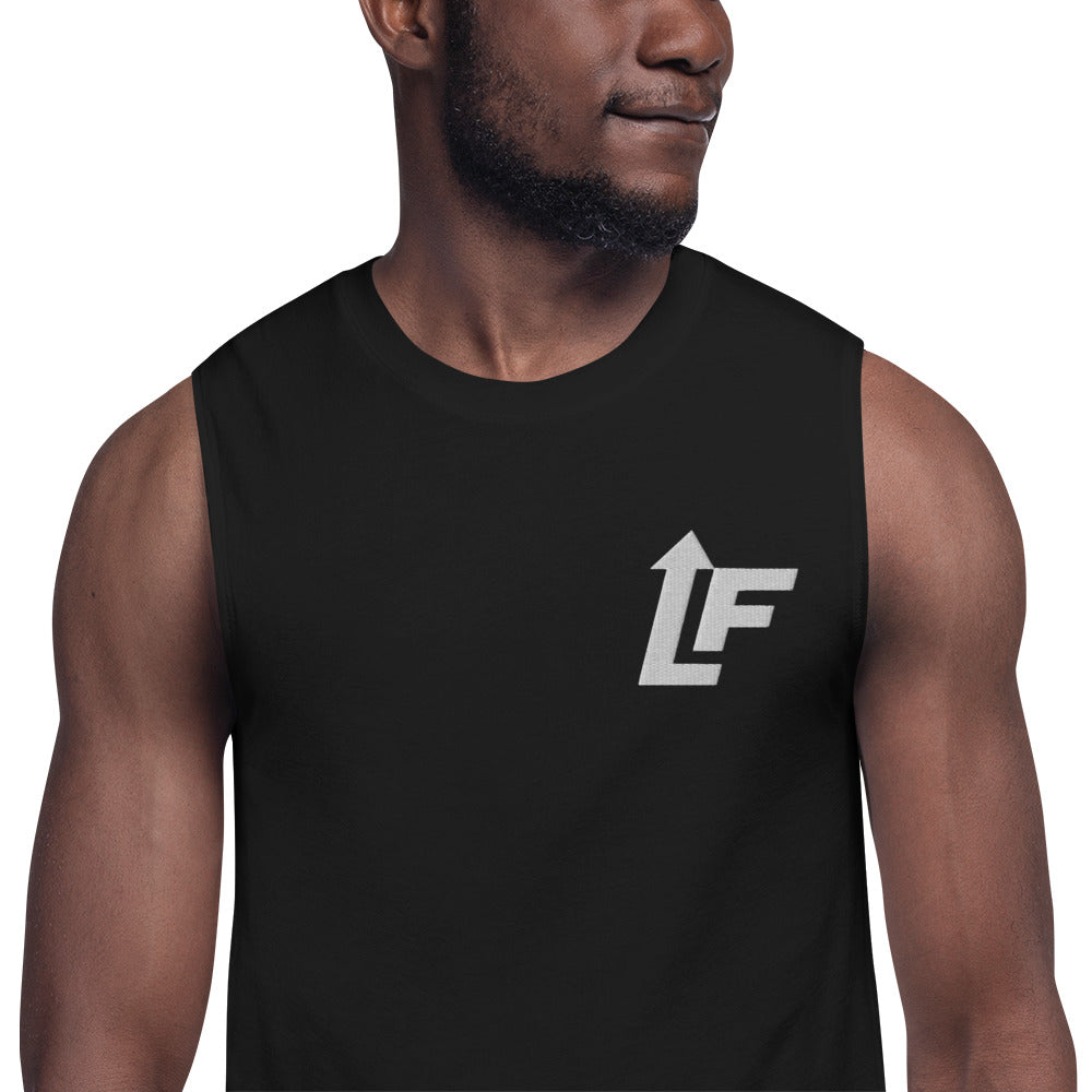 MENS GYM MUSCLE TANK (BLK)