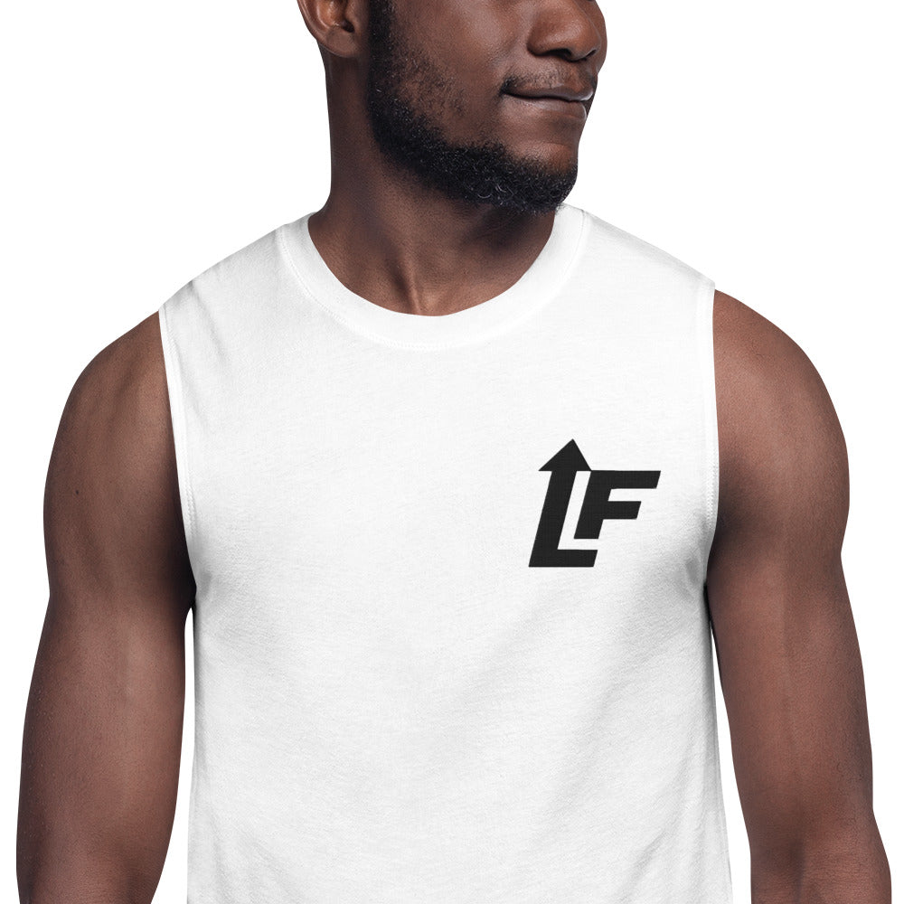 MEN'S GYM MUSCLE TANK (WHT)