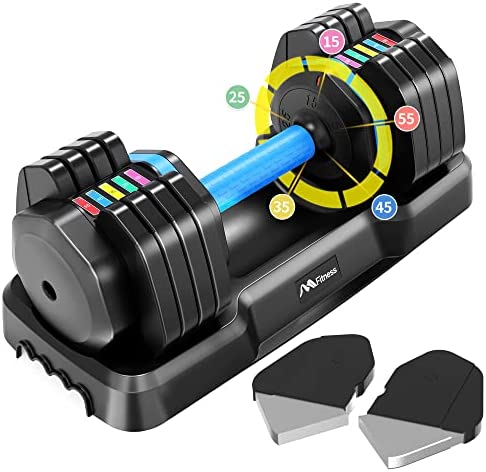 55 LB ADJUSTABLE DUMBBELL (W/STAND)