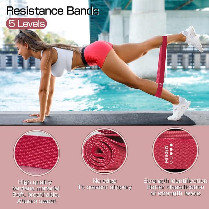 LIVE FIT CLOTH RESISTANCE BAND SET