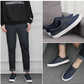 LIVE FIT NAVY CANVAS SNEAKERS