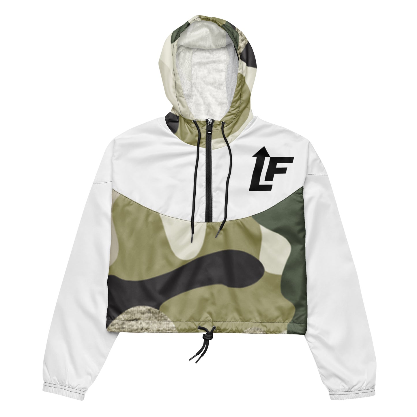 WOMEN'S LIFESTYLE CROPPED WINDBREAKER (CAMO)