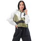 WOMEN'S LIFESTYLE CROPPED WINDBREAKER (CAMO)