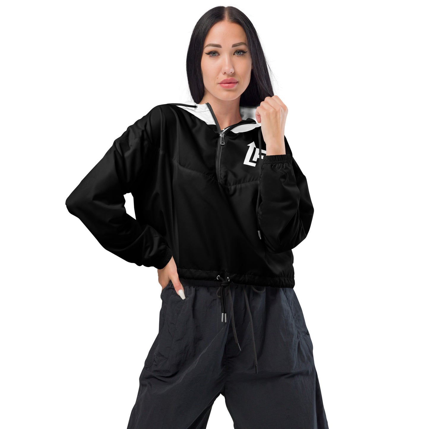 LADIES CROPPED WINDBREAKER