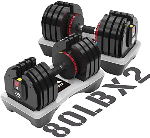 55 LB ADJUSTABLE DUMBBELL (W/STAND)